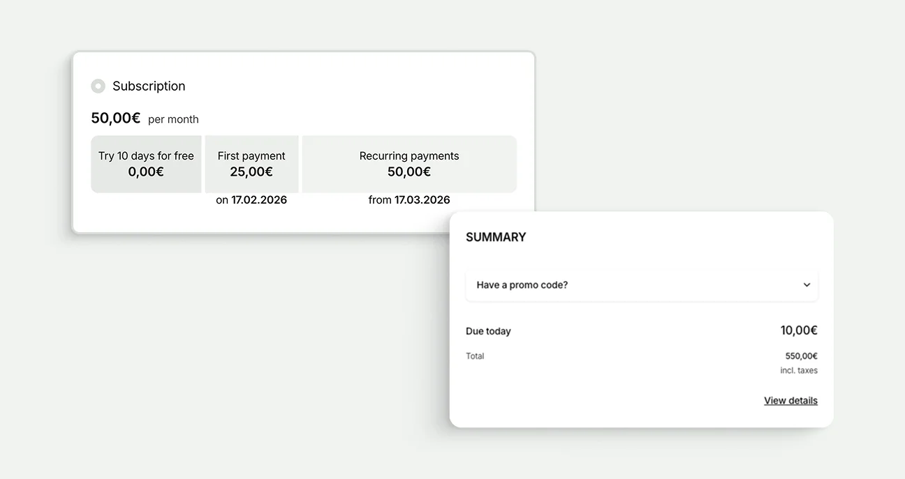 Checkout transparency refactor